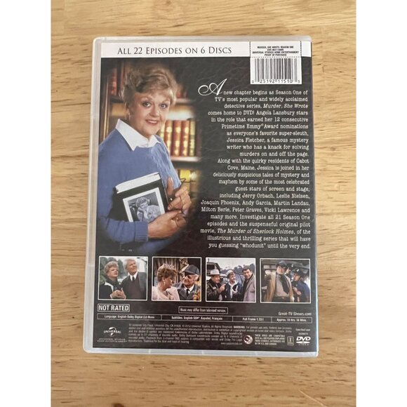 Murder She Wrote Season One DVD Set 6 Discs Classic Mystery Series TV Show - Picture 6 of 6